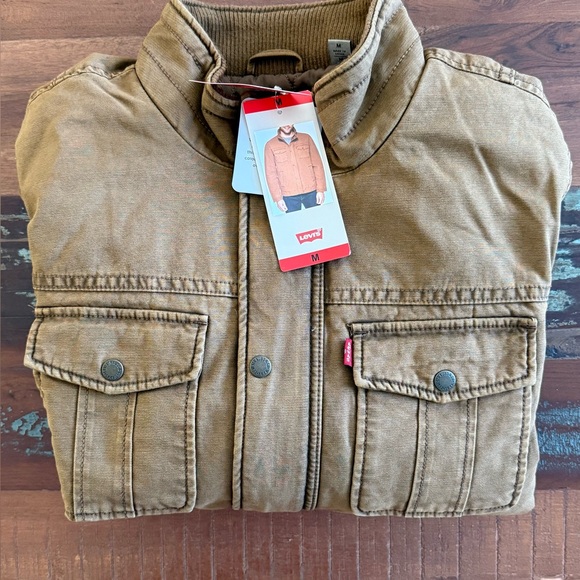 LEVI’S Full Zip/Snap Garment Dyed Barn Coat!  NWTS   M - Picture 10 of 10